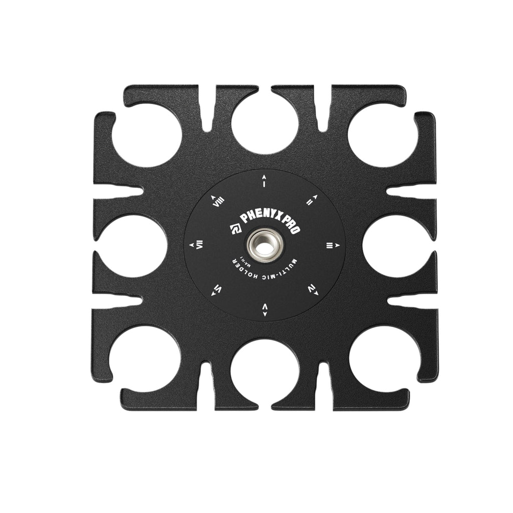 MA-H1 | 8-Slot Multi-Microphone Holder for wired & Wireless Mic