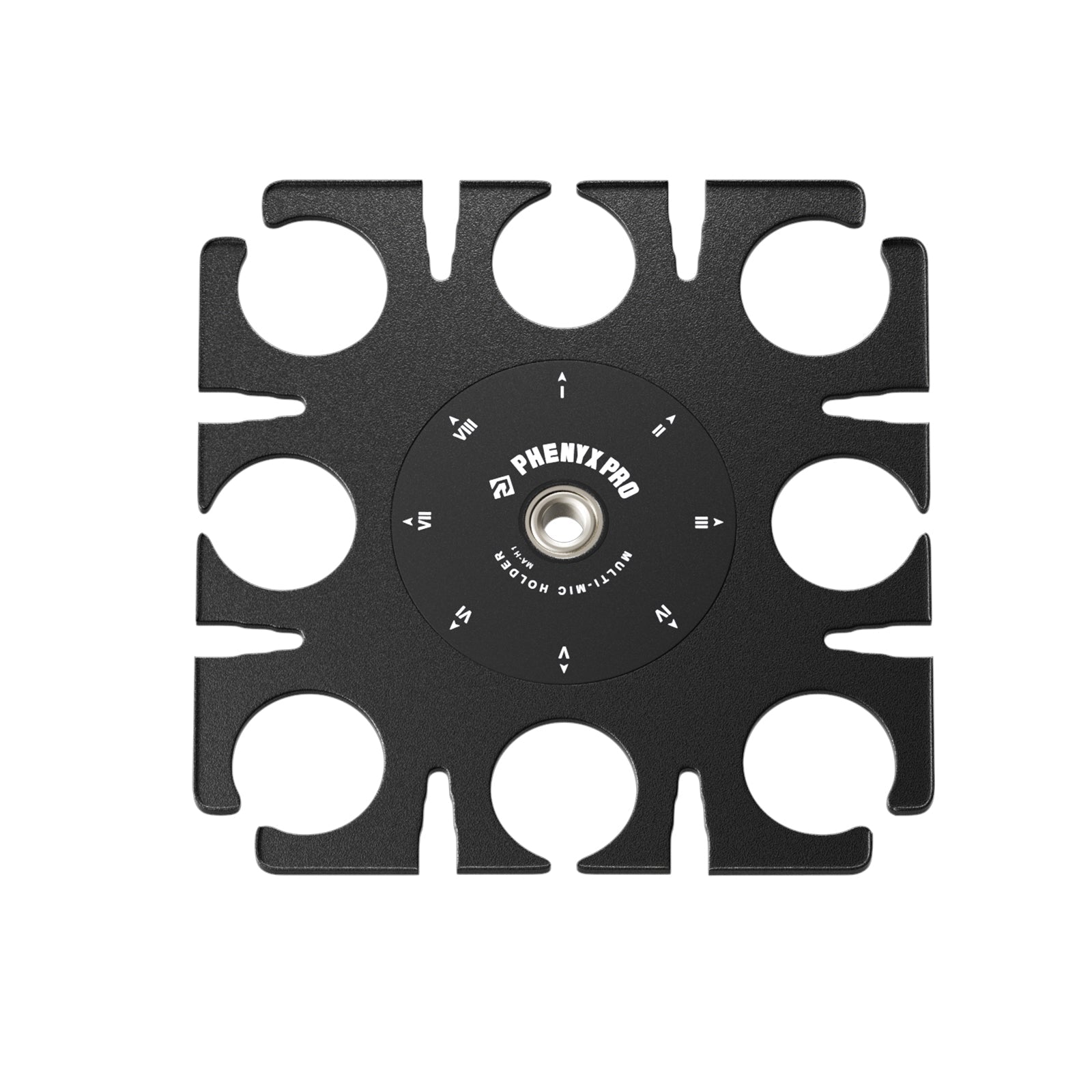 MA-H1 | 8-Slot Multi-Microphone Holder for wired & Wireless Mic