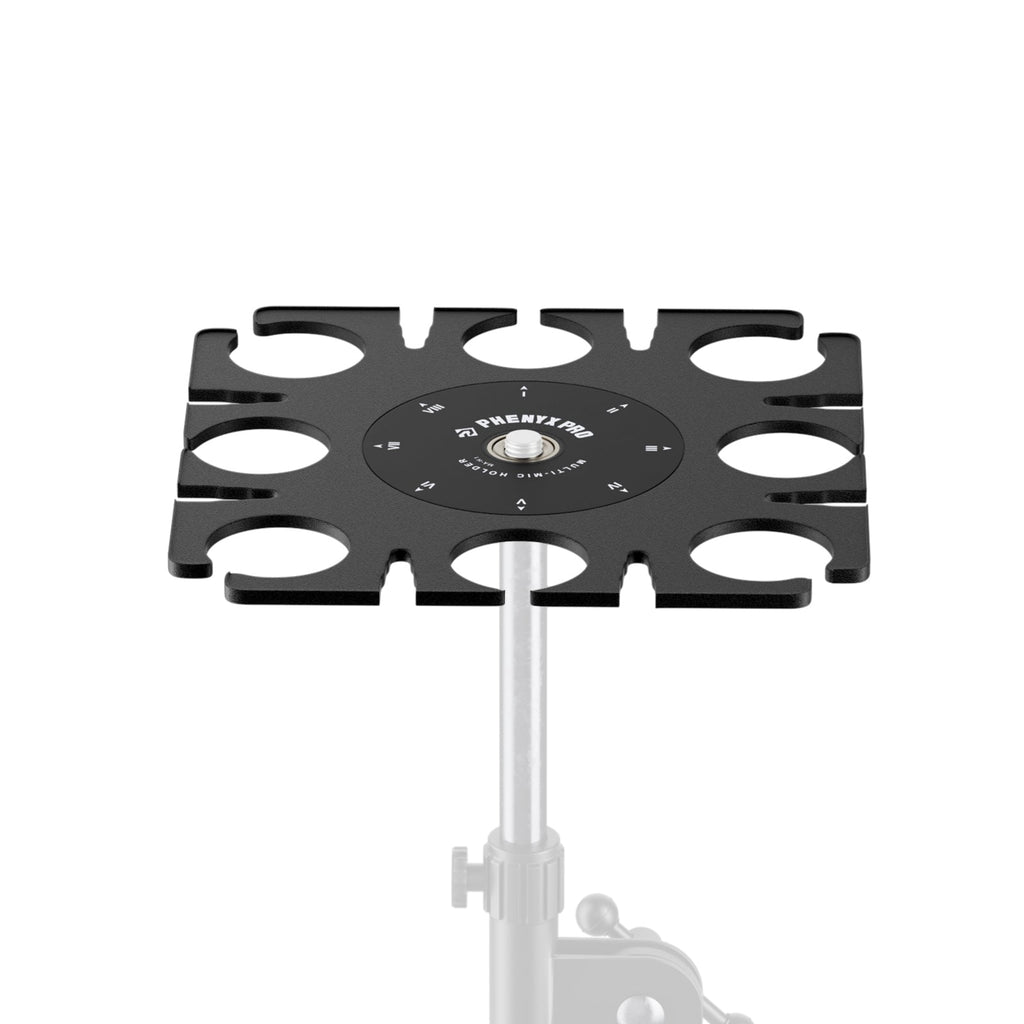 MA-H1 | 8-Slot Multi-Microphone Holder for wired & Wireless Mic