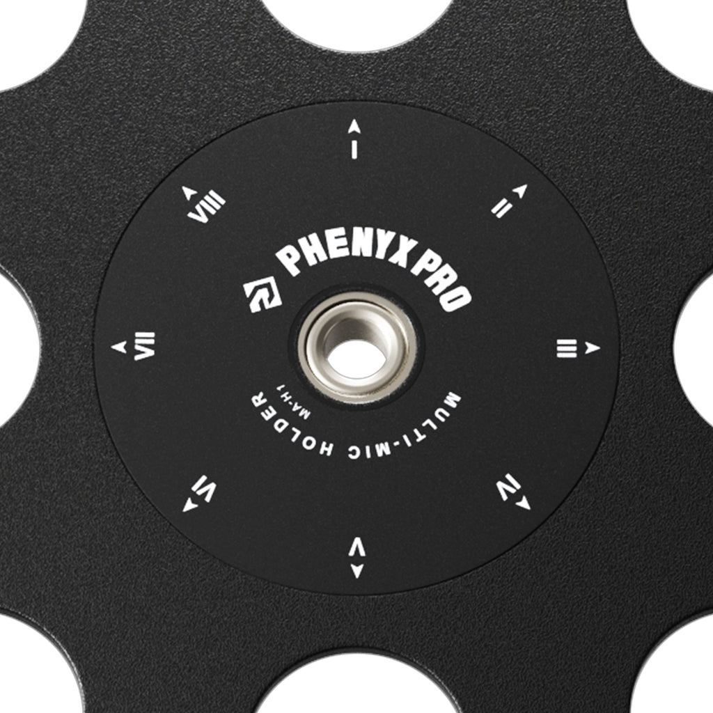 MA-H1 | 8-Slot Multi-Microphone Holder for wired & Wireless Mic