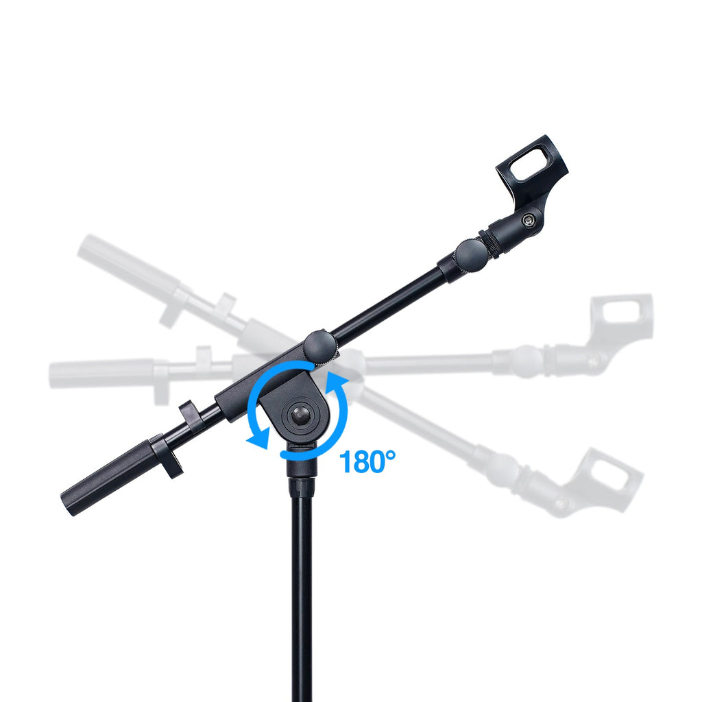 MA-S1 | Adjustable Microphone Stand w/ Large Tray & Dual Mic Clips