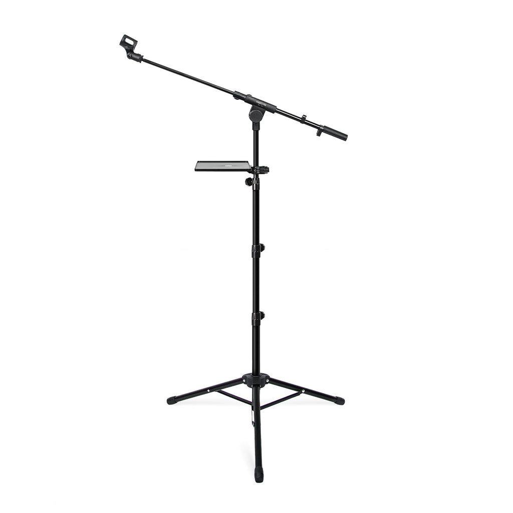 MA-S1 | Adjustable Microphone Stand w/ Large Tray & Dual Mic Clips
