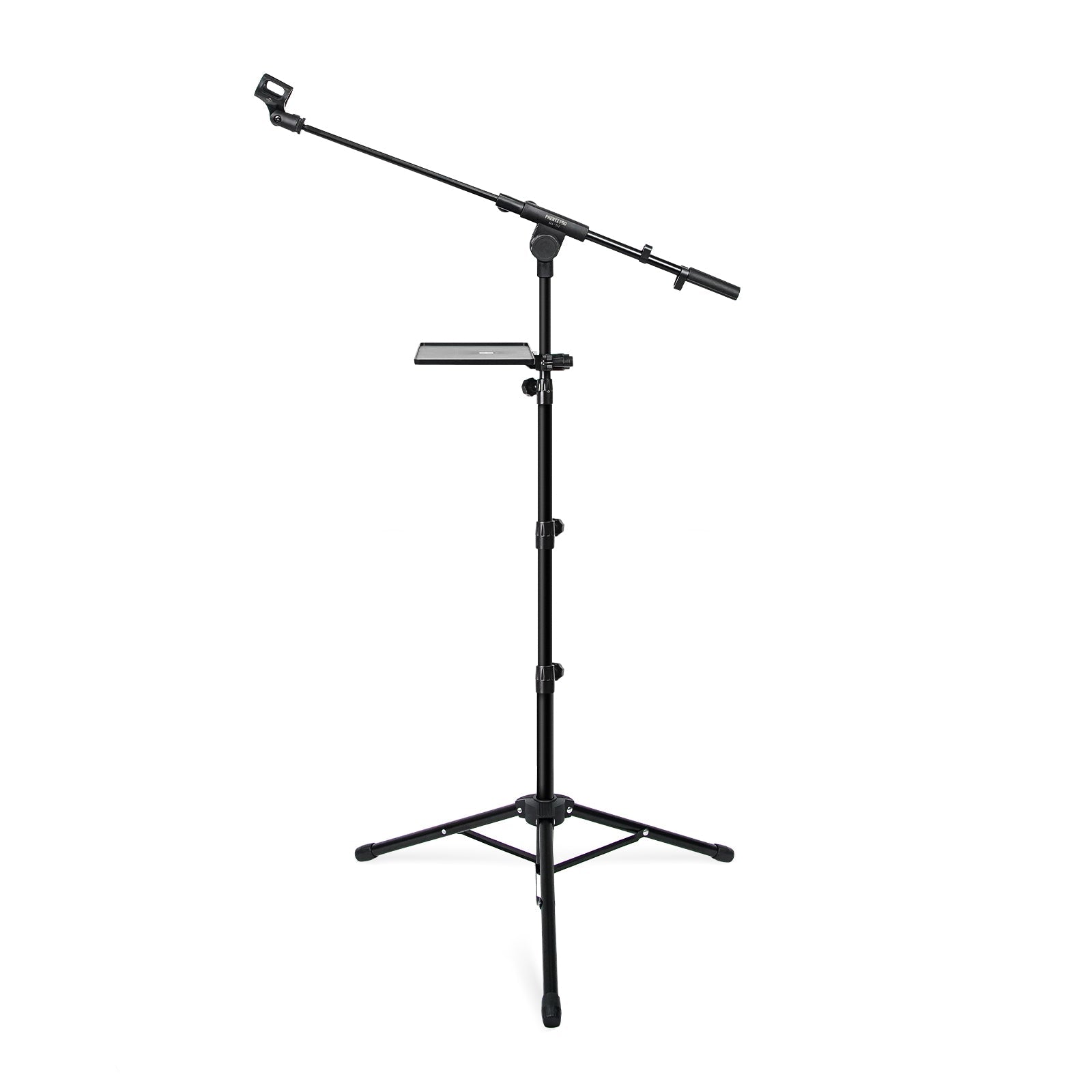 MA-S1 | Adjustable Microphone Stand w/ Large Tray & Dual Mic Clips