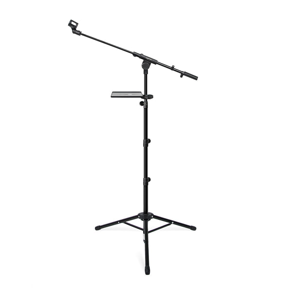 MA-S1 | Adjustable Microphone Stand w/ Large Tray & Dual Mic Clips