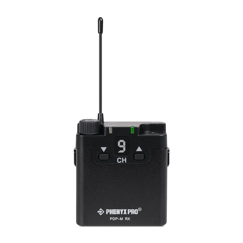 PDP-M | Portable UHF Stereo Wireless in-Ear Monitor System w/ 16 Frequencies