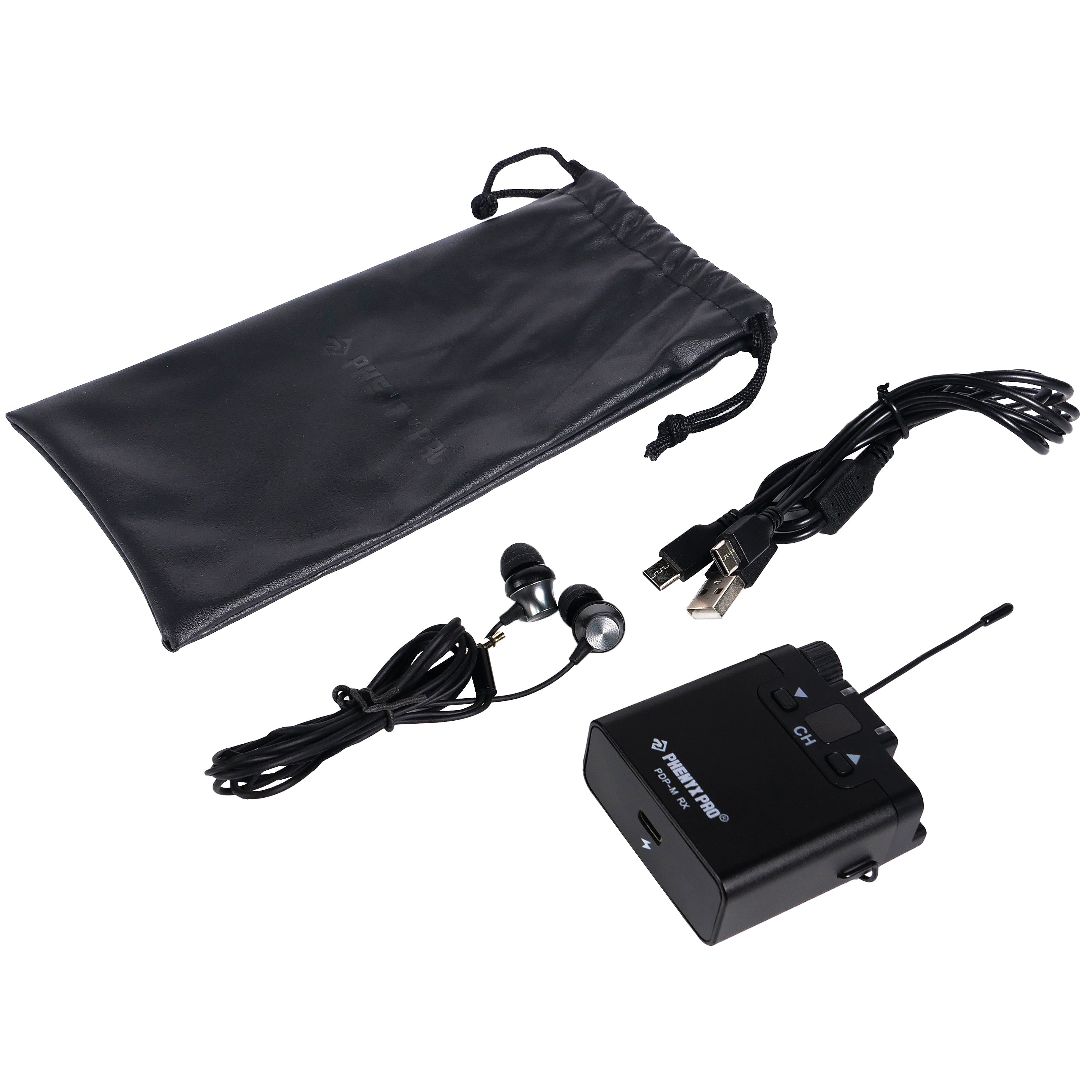 PMR-P-900 | Bodypack Receiver for PDP-M Wireless In-ear Monitor System w/16 UHF Channels