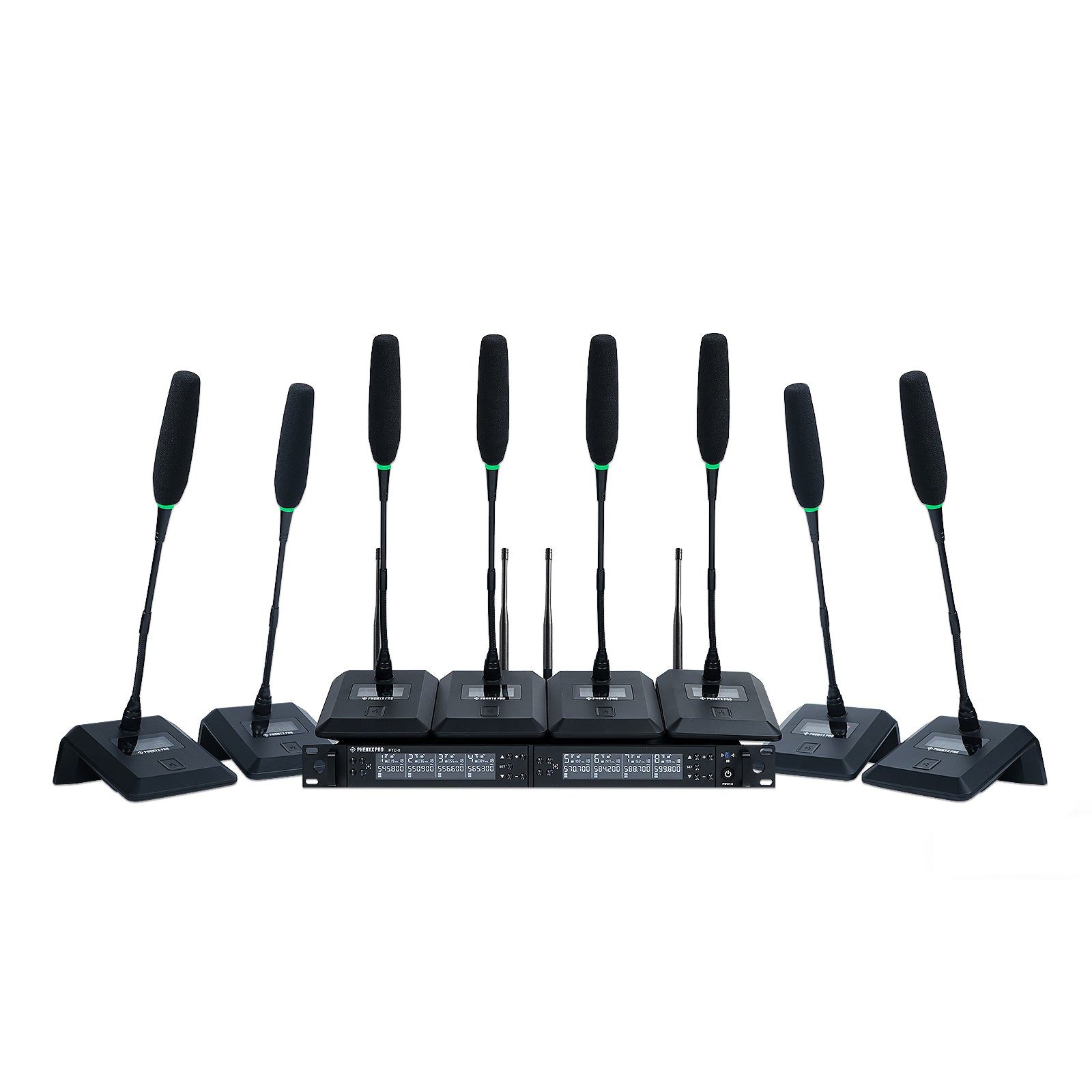 PTC-8 | Wireless Conference Microphone System w/ 8 Gooseneck Mics